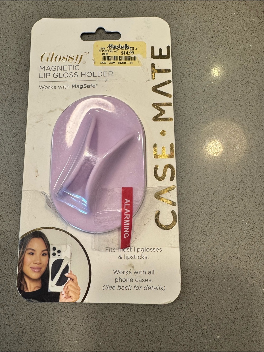 case-mate Black Magnetic Lipstick & Lip Gloss Holder